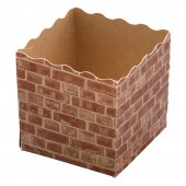 テーパーピッコラ K-55レンガ [入数:1,000]|ベーキングカップ|デザート容器