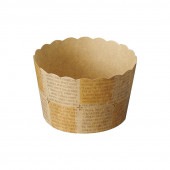 M561 ベーキングカップ (ロゴ格子 茶) [入数:2,000]|ベーキングカップ|デザート容器