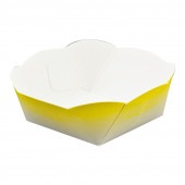 AT102 ペーパーココット(イエロー) [入数:1,500]|ケーキトレー|デザート容器