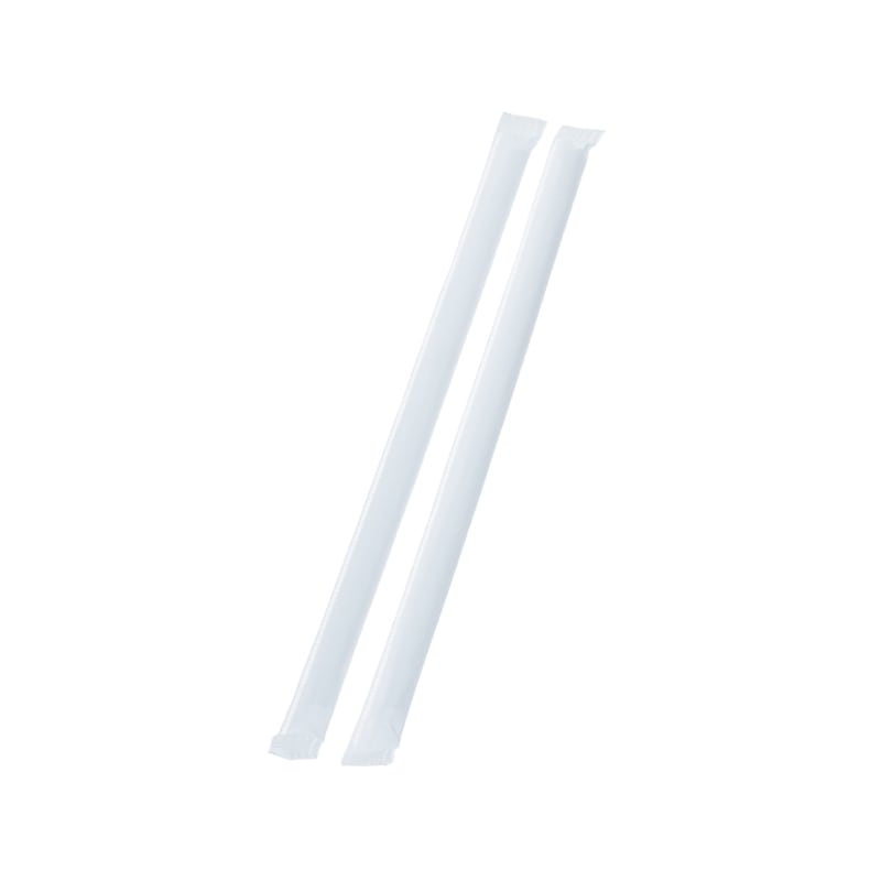 ストレートストロー4.5×210白紙包装[入数:20,000]