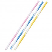 キュアスパイラルストレート 包装なし 6mm×21cm [入数:10,000]|ストロー|カトラリー＆テーブルウエア