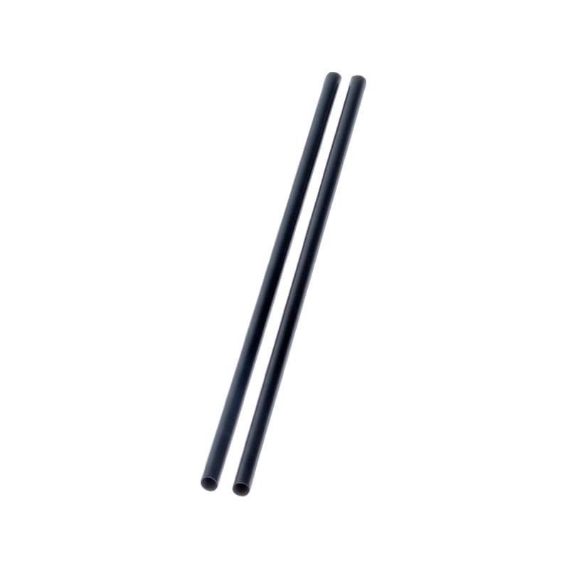 ストレートストロージュース用6mm×21cm包装なし 黒[入数:10,000]