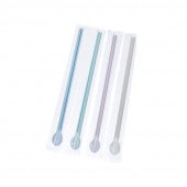 スプーンストロー6×200ストライプ無地フィルム包装 [入数:10,000]|ストロー|カトラリー＆テーブルウエア