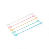 マドラースプーン#130(A) 5色混色 バラ [入数:10,000]|スプーン・フォーク・ナイフ・マドラー|カトラリー＆テーブルウエア
