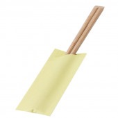 環境にやさしい袋入箸(いろどり)鶯 炭化竹24cm [入数:3,000]