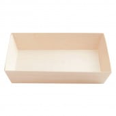 エコウッド容器 FS-410B 長角 本体 [入数:600]|木製容器|お弁当容器