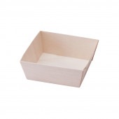 【※終売※】エコウッド容器 FS-435BH 本体 [入数:500]|木製容器|お弁当容器