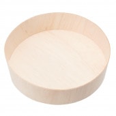 エコウッド容器 FLR-03B 丸型 [入数:200]|木製容器|お弁当容器