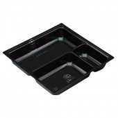 送料込み　魔力の櫃　黒枠　日本語版 抗菌消臭ダストボックス(角型スリム ルクレールCV ブラック) | ニトリ