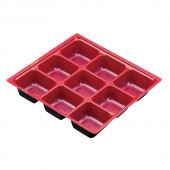 仕切 JY70-70-C エコ 加賀漆 赤 [入数:600]|弁当ケース・仕切|お弁当容器