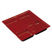 仕切 JY80-80-A エコ 加賀漆 赤 [入数:600]|弁当ケース・仕切|お弁当容器