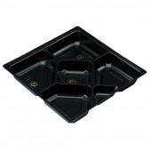 仕切 JY80-80-C エコ 黒 [入数:600]|弁当ケース・仕切|お弁当容器