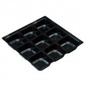 仕切 JY80-80-D エコ 黒 [入数:600]|弁当ケース・仕切|お弁当容器