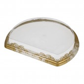 バイオデリカ 郷味 半月22-OC よねひめ金 [入数:600]|プラスチック弁当容器|お弁当容器