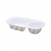 【本体のみ】カレー容器(特大) ストライプ [入数:450]|カレー容器