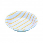 まるざら165(本体)ストライプ [入数:600]|どんぶり・麺容器・汁物容器