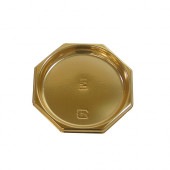 D-1ゴールドトレー八角 [入数:2,000]|ケーキトレー|デザート容器