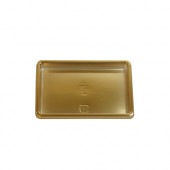 B-2ゴールドトレー長角50×80 [入数:2,000]|ケーキトレー|デザート容器