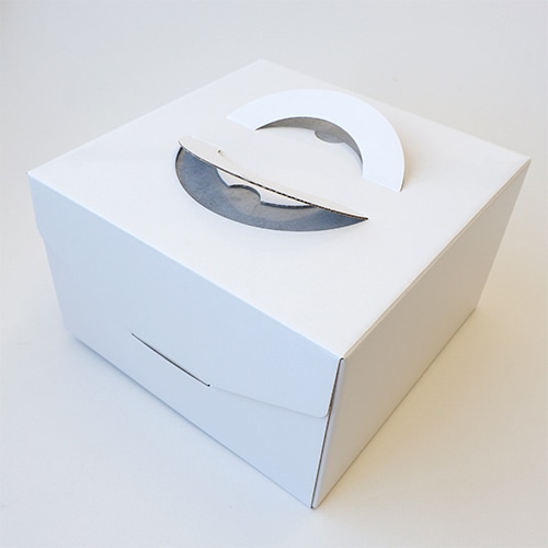 ケーキ箱　G・キャリー4号　ホワイト ケーキ箱 G・キャリー4号 ホワイト ケーキ箱 G・キャリー4号 ホワイト