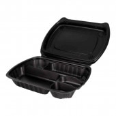 バイオデリカ シェルBOX 40 黒 [入数:300] | お弁当容器,プラスチック