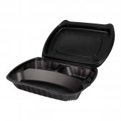 バイオデリカ シェルBOX 40 黒 [入数:300] | お弁当容器,プラスチック