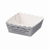 スペシャリテトレーシルバー　60角 [入数:1,000]|ケーキトレー|デザート容器