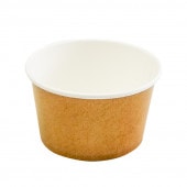 PI-119T クラフト柄本体 片面PE[入数:2,000]|アイスカップ・ヨーグルトカップ|デザート容器