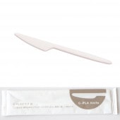 SBT-17cm C-PLAナイフ白（個包装）[入数:2,000]|スプーン・フォーク・ナイフ・マドラー|カトラリー＆テーブルウエア