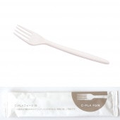 SBT-17cm C-PLAフォーク白（個包装）[入数:2,000]|スプーン・フォーク・ナイフ・マドラー|カトラリー＆テーブルウエア