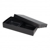 長手懐石黒木目 2BOX[入数:200]|弁当ケース・仕切|お弁当容器