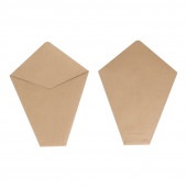 030-バブルワッフル袋　茶無地[入数:2,000]|クレープ包装紙|テイクアウト用品