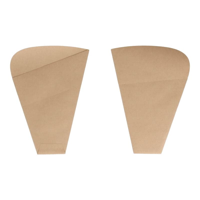 109-ワッフルクレープ袋　茶無地[入数:1,500]