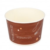 RF621 ロールフリーカップ(カトラリーウッド)[入数:600]|お惣菜用紙カップ|お惣菜容器