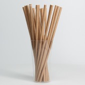 紙ストロー 6φ×210 バラ クラフト[入数:6,000]|ストロー|カトラリー＆テーブルウエア