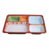 冷凍対応容器 TSR-70-55- 夢彩ごぜん 本体 柄[入数:800]|プラスチック弁当容器|お弁当容器