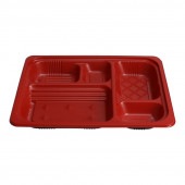 冷凍対応容器 TSR-70-55-5 夢彩ごぜん 本体 黒内白[入数:800] | お弁当