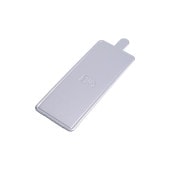 長角ケーキトレー（銀）40×100[入数:2,000]|ケーキトレー|デザート容器