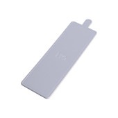 長角ケーキトレー (銀) 40×125[入数:2,000]|ケーキトレー|デザート容器