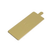 長角ケーキトレー（金）40×100[入数:2,000]|ケーキトレー|デザート容器