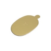 楕円ケーキトレー (金) 7952[入数:3,000]|ケーキトレー|デザート容器