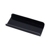 アビルプレート（黒）長角（中）40×110[入数:2,000]|ケーキトレー|デザート容器