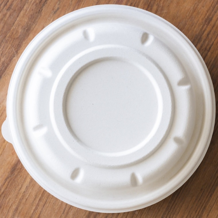 【フタのみ】バガスモールド 丸トレイ220（蓋）[入数:300]