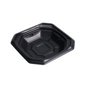 FTかぐら丼15-15 本体 耐寒黒[入数:1,200]|プラスチック弁当容器|お弁当容器