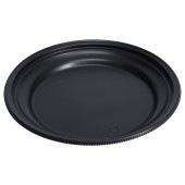 FTプレート-丸240 本体 耐寒黒[入数:400]|プラスチック弁当容器|お弁当容器