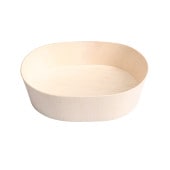 エコウッド容器 FLR-155B 楕円小[入数:300]|木製容器|お弁当容器