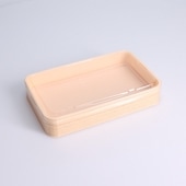 角丸1合半A(35)杉セット[入数:240]|プラスチック弁当容器|お弁当容器