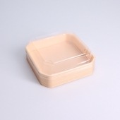 隅切45A 杉K高蓋セット[入数:320]|プラスチック弁当容器|お弁当容器