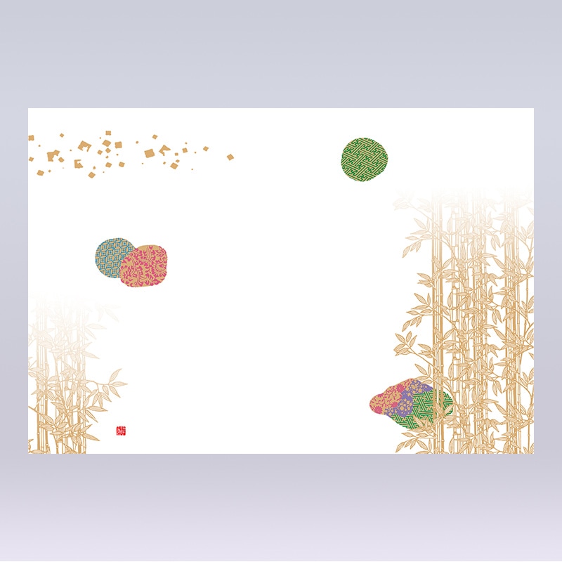 テーブルマット高級和紙 尺3寸 竹林[入数:1,500]