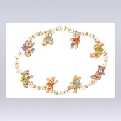 テーブルマット上質紙 尺3寸 何色のリボンが好き？[入数:3,000]