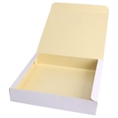 OB-M 無地 お好み焼き用(耐水耐油)[入数:500]|テイクアウト容器|テイクアウト用品